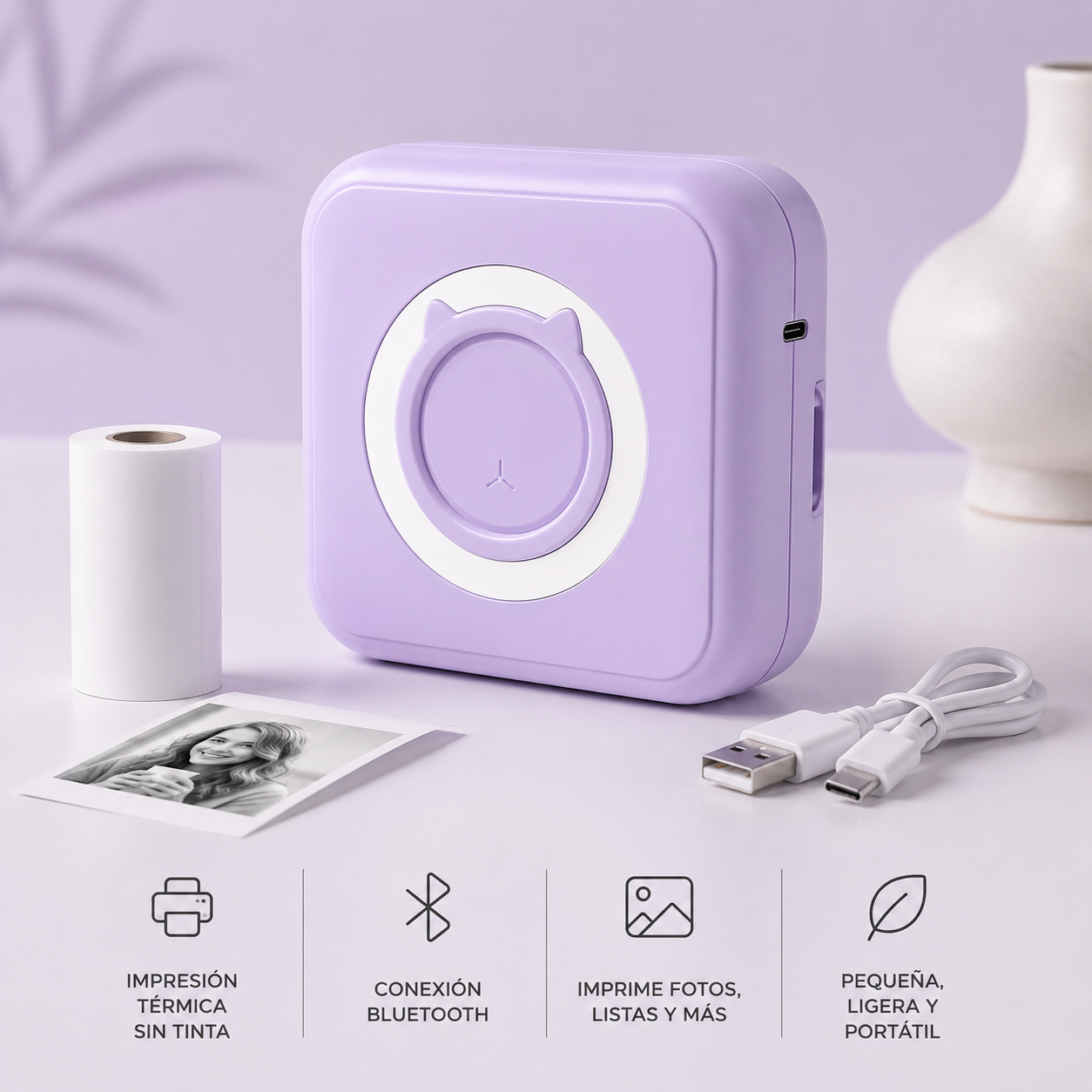 MIMOS™ – Mini Impresora Portátil Sin Tinta 📸
